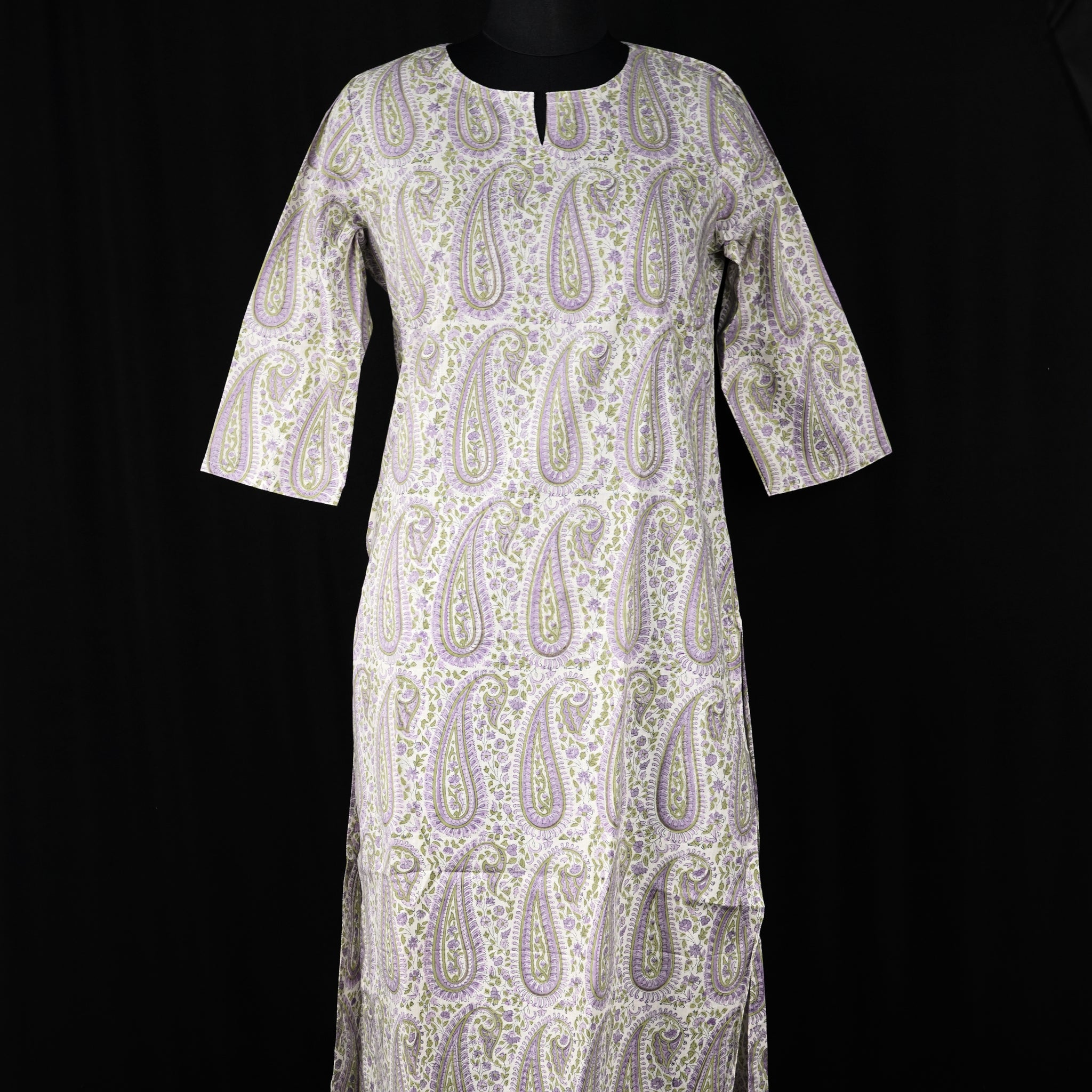 Zoya Hand BlockPrint Cotton Long Kurta