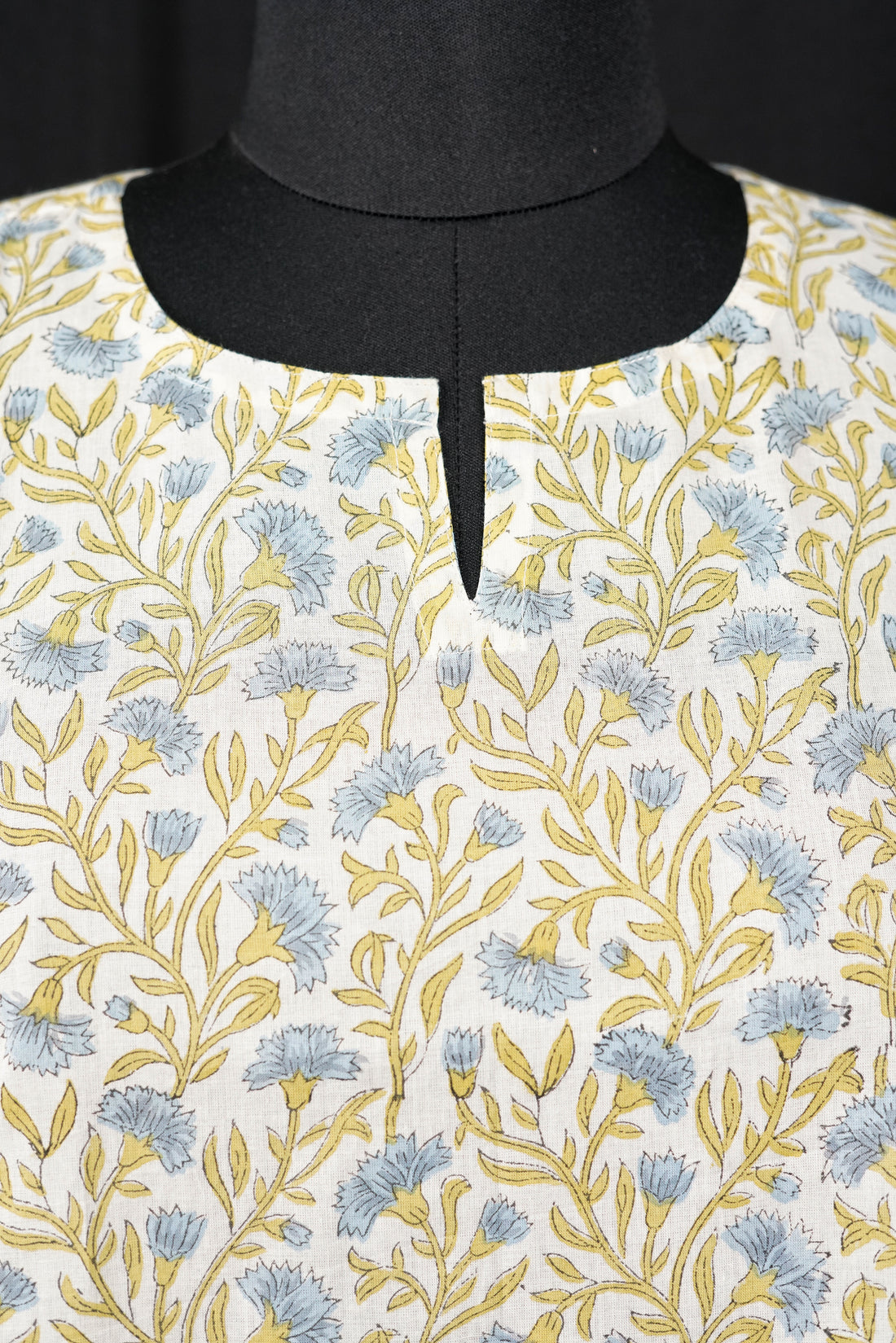 Narm Hand BlockPrint Cotton Short Kurti