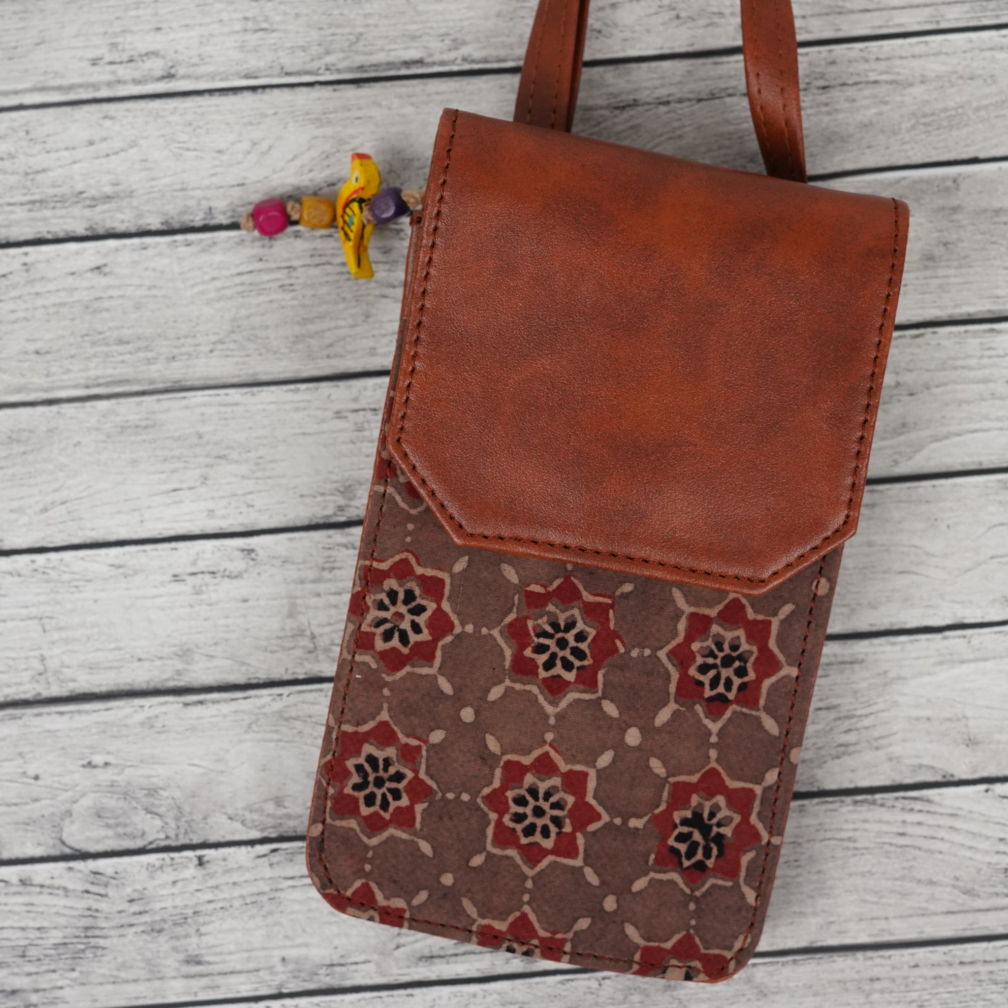Maroon Trail Cross-Body Mobile Pouch
