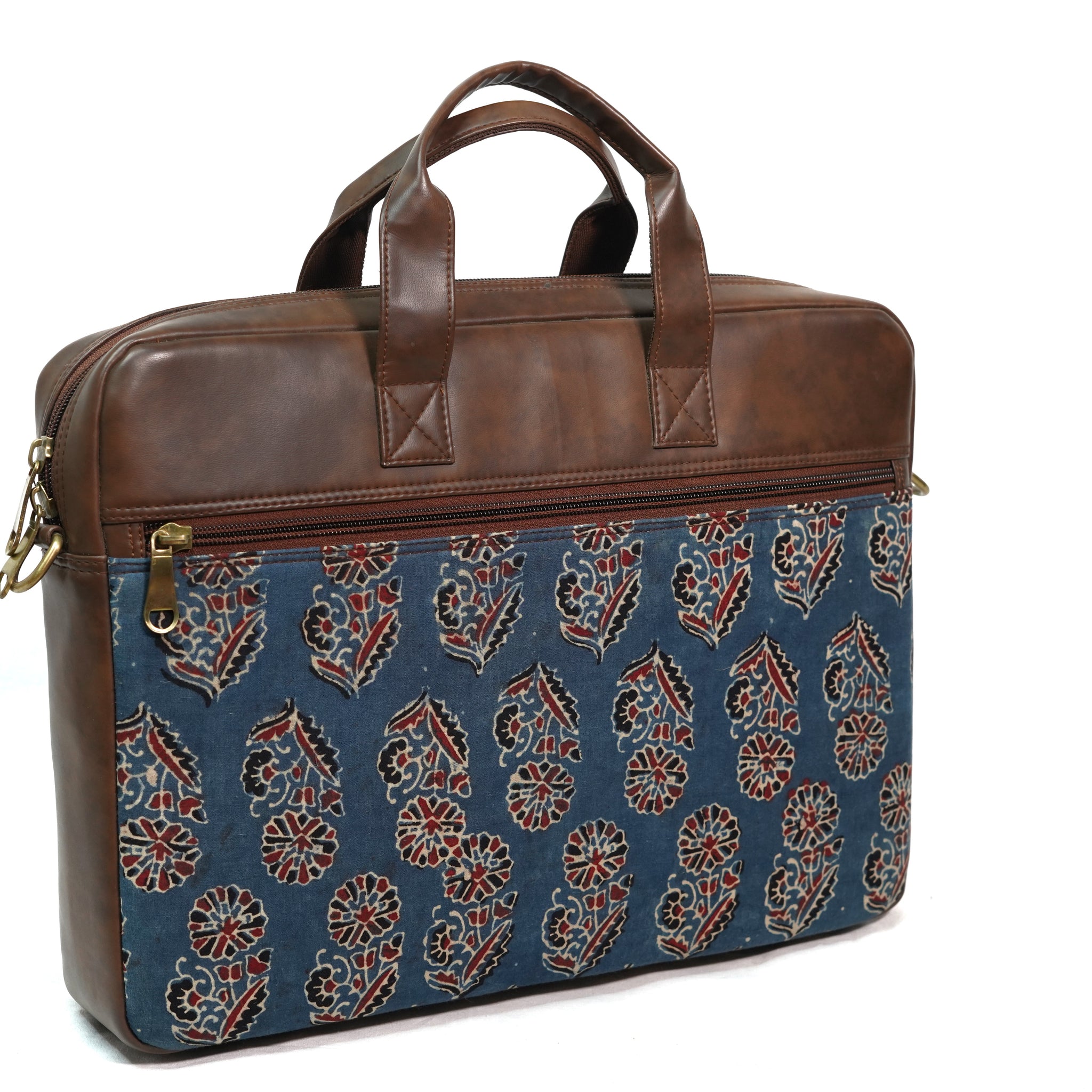 Indigo Grid Laptop Bag