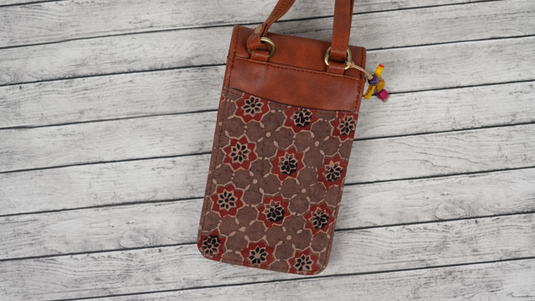 Maroon Trail Cross-Body Mobile Pouch