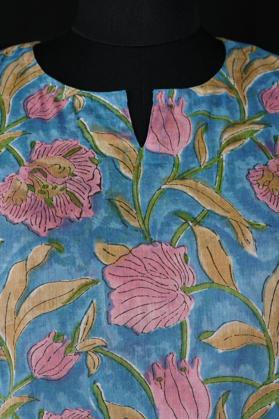 Noor Hand BlockPrint Cotton Long Kurta