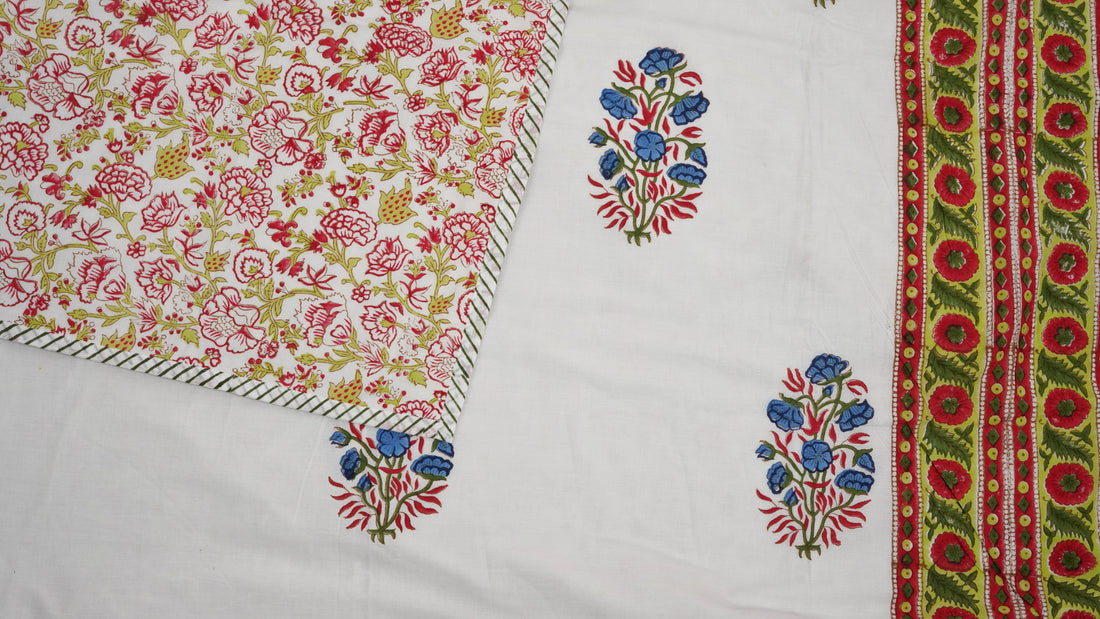 Phoolwari Border Dohar – Double Size