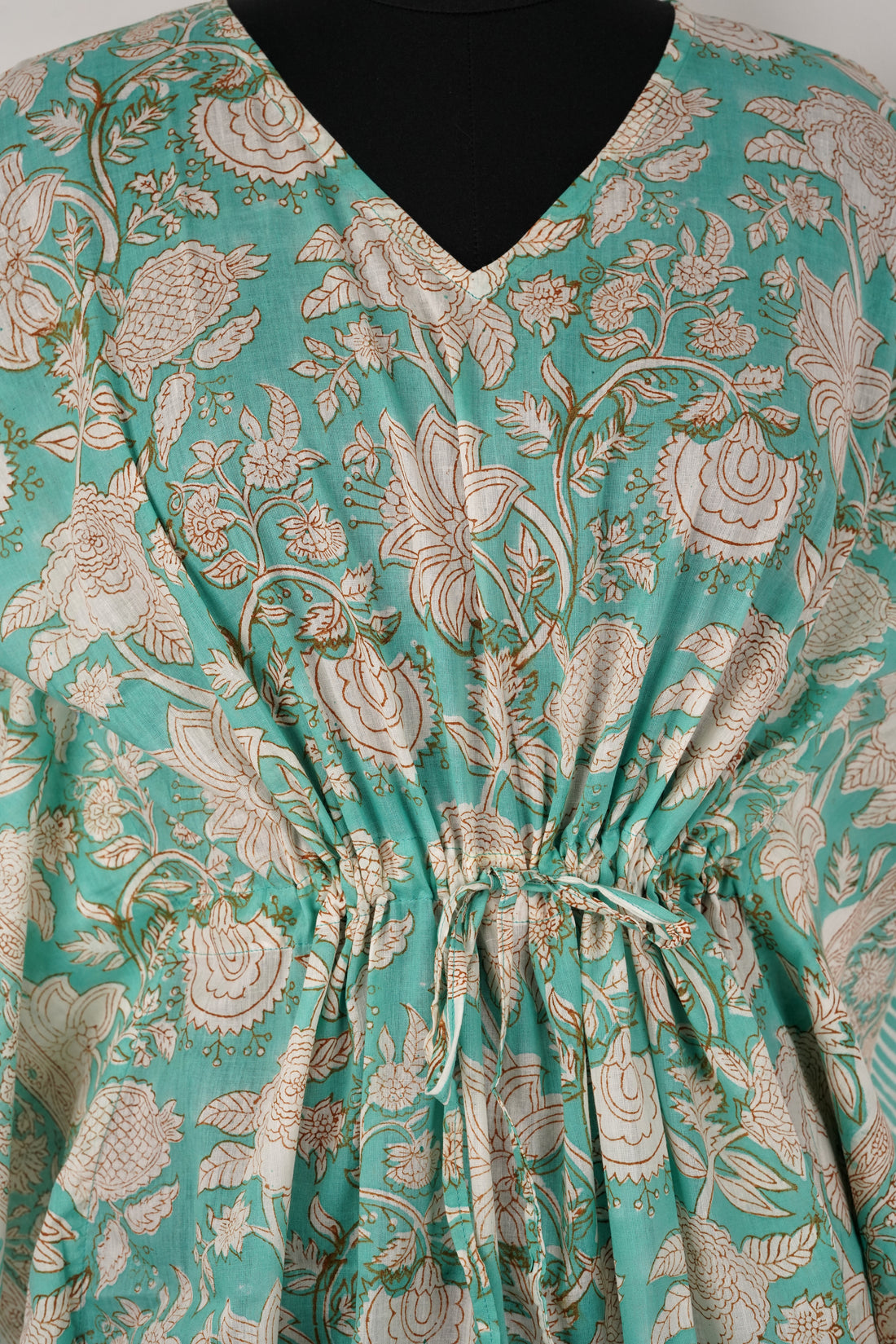 Reh Hand Block Print Mul Cotton Short Kaftan