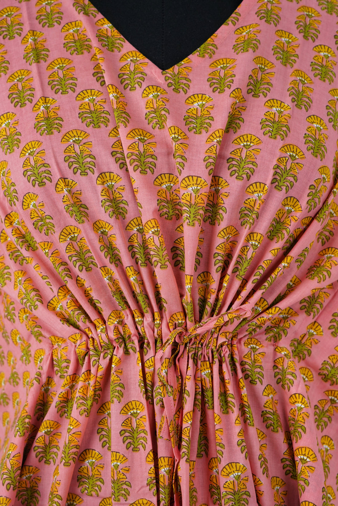 Nyra Printed Cotton Long Kaftan