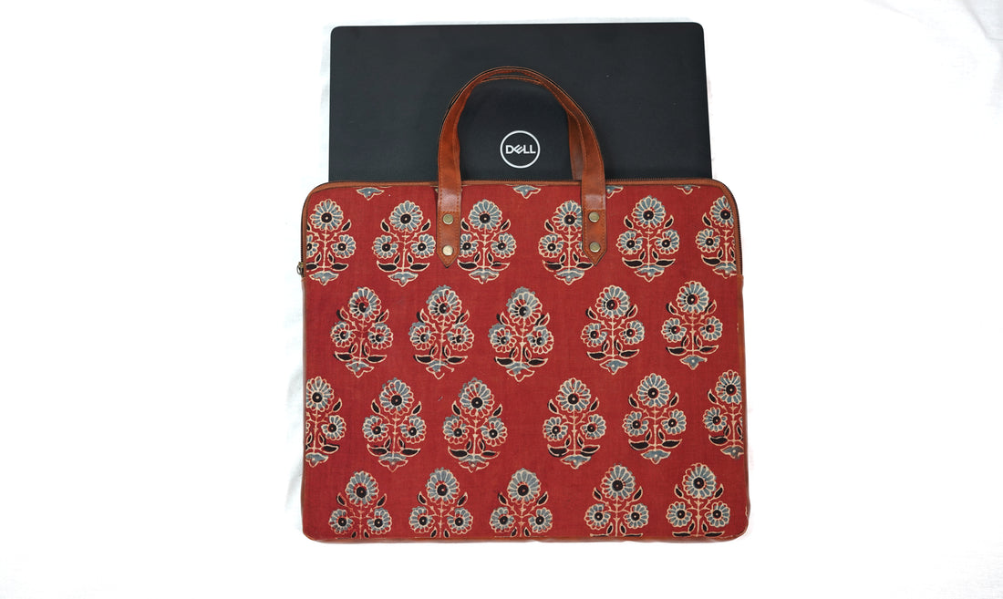 Crimson Bloom Laptop Sleeve