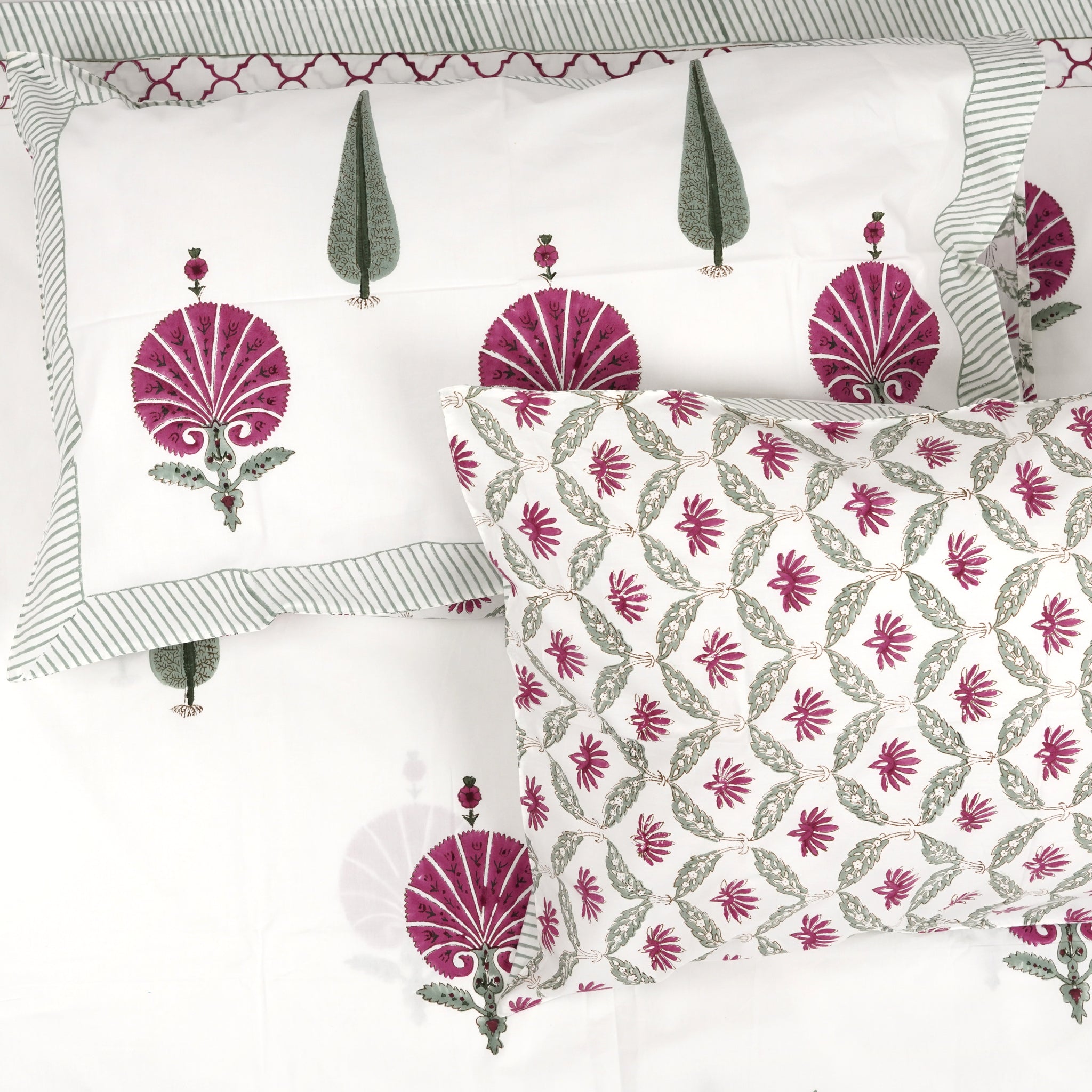 Sakuraa King Size - Jumbo Size Cotton Hand Block Print