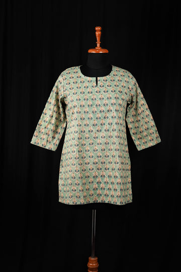 Sagea Hand BlockPrint Cotton Short Kurti