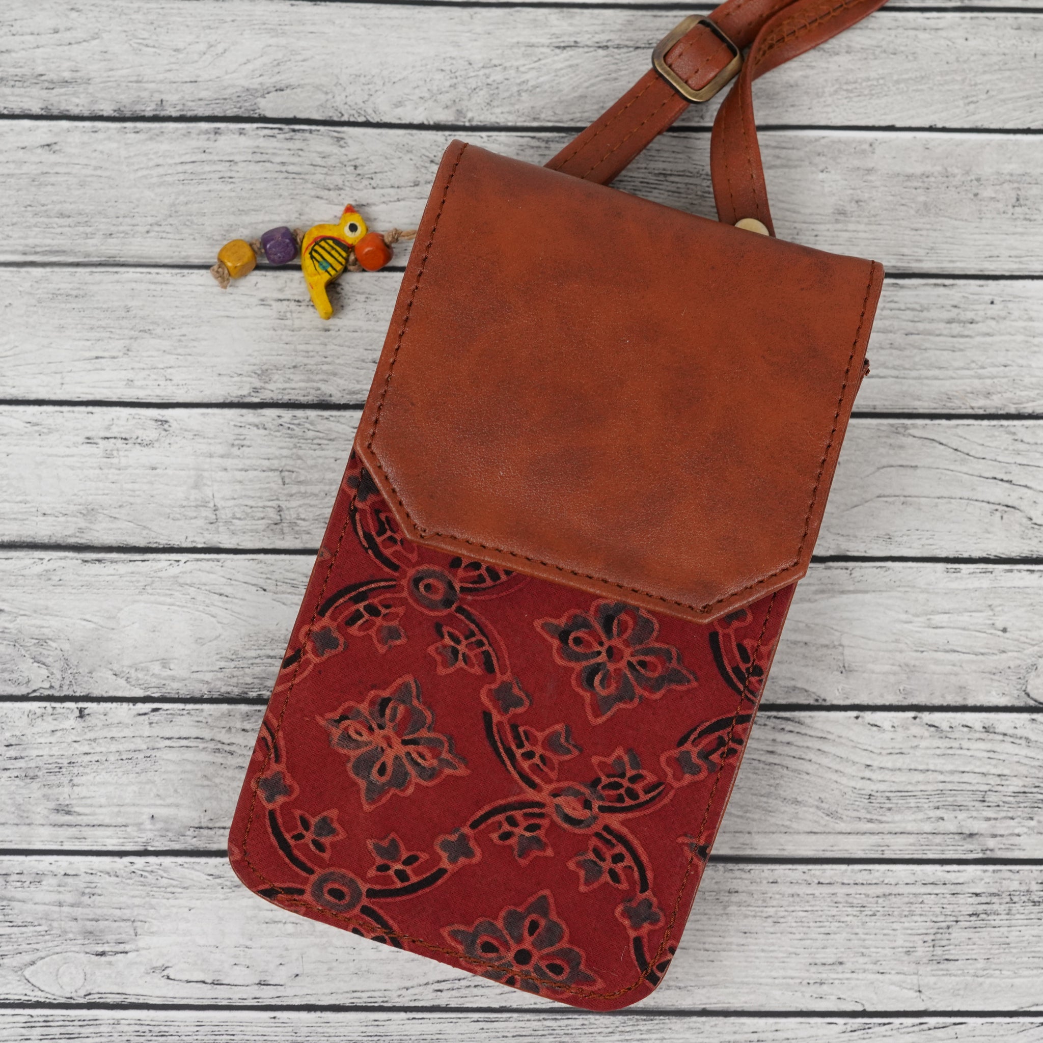 Crimson Trail Cross-Body Mobile Pouch