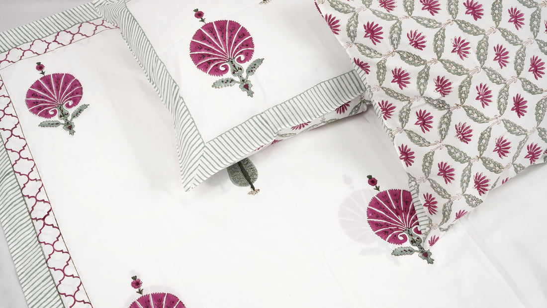 Sakuraa King Size - Jumbo Size Cotton Hand Block Print
