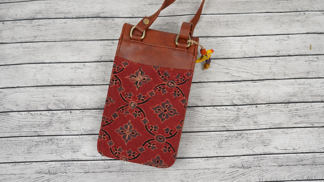 Crimson Trail Cross-Body Mobile Pouch