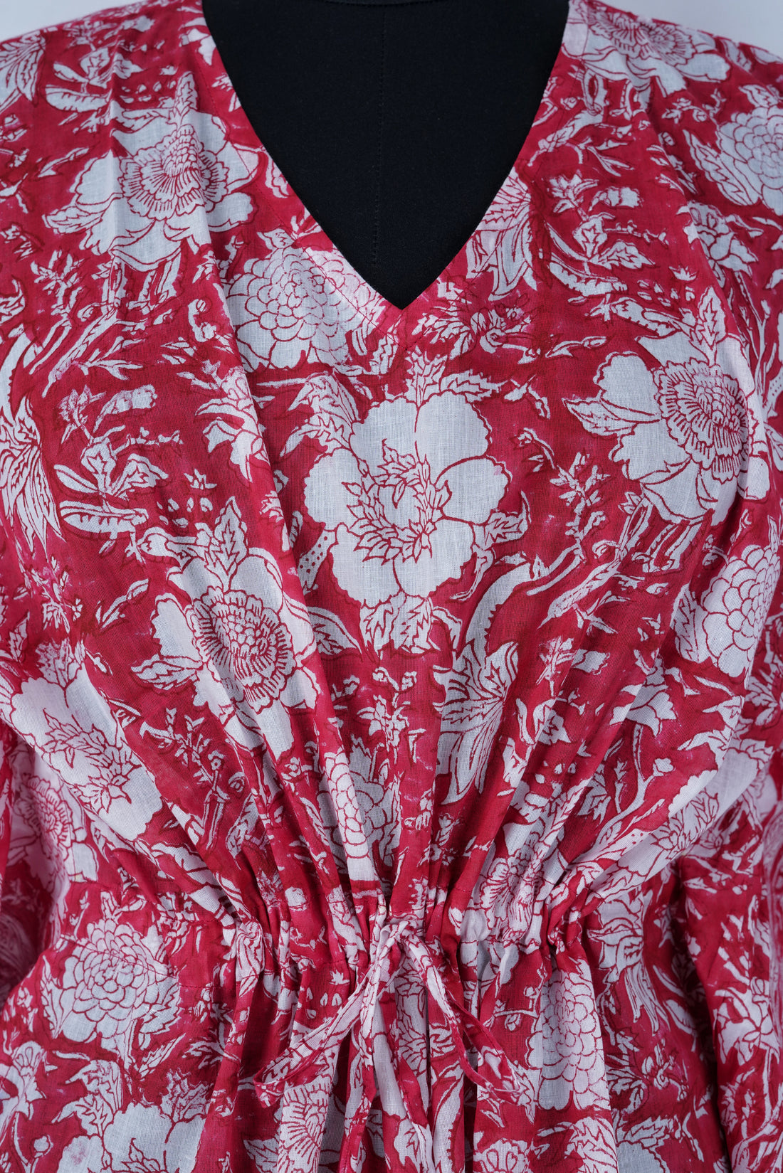 Joon Hand Block Print Mul Cotton Short Kaftan