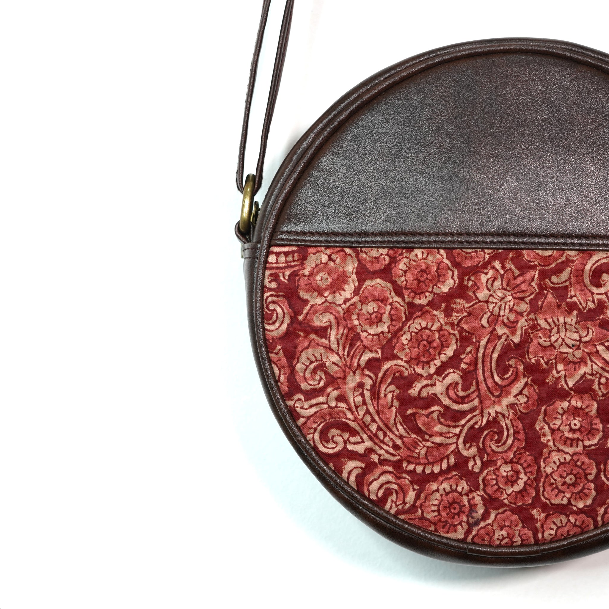 Crimson Cycle Round Sling Bag