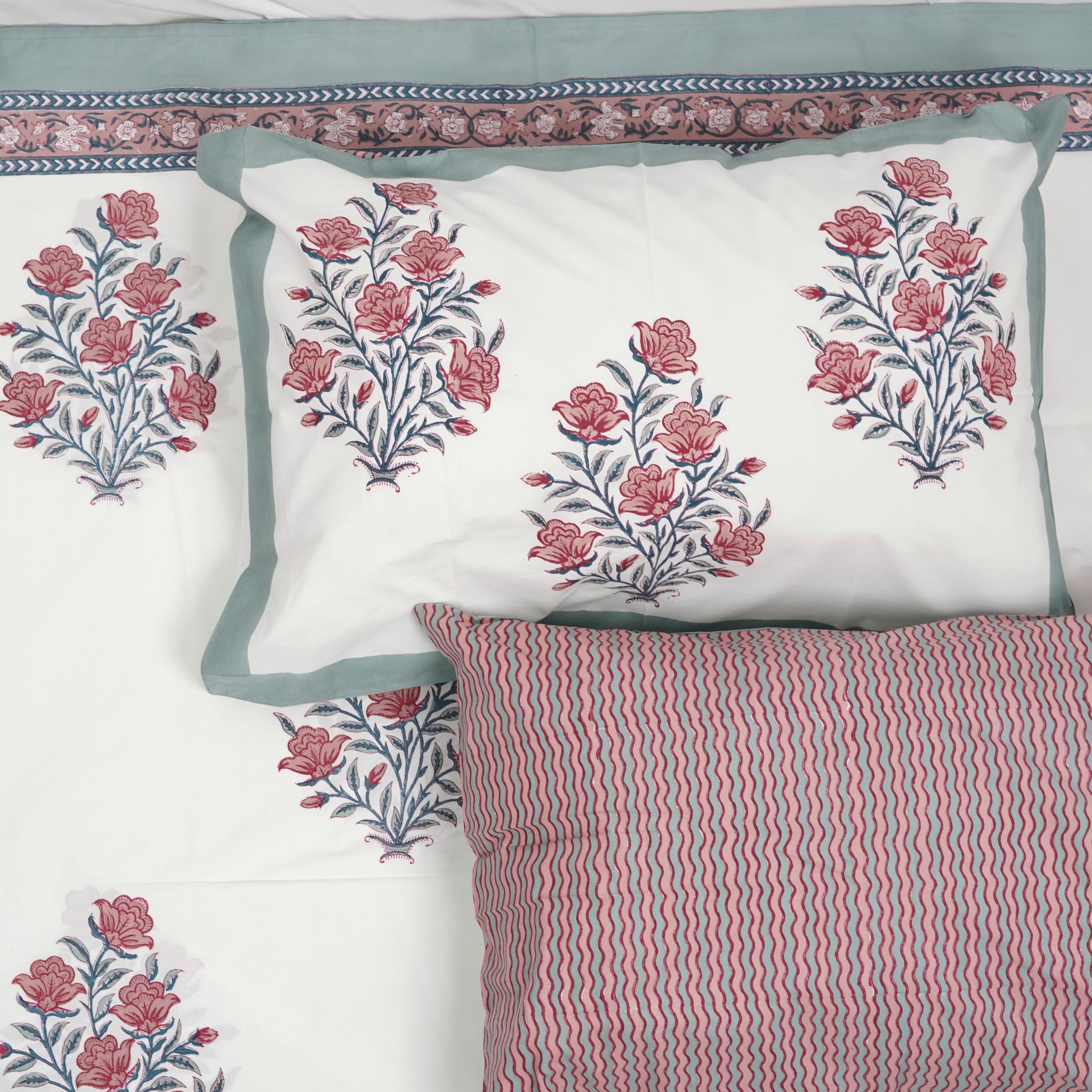 Hastkaar Queen Size Bedsheet - Cotton Hand Block Print