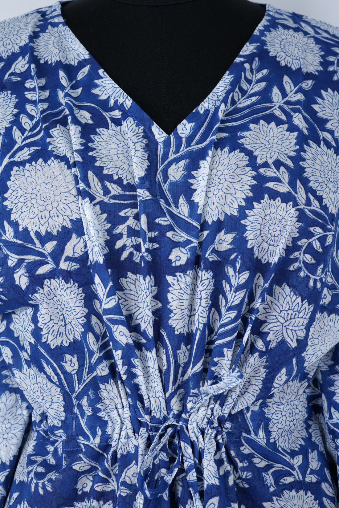 Meher Hand Block Print Mul Cotton Short Kaftan