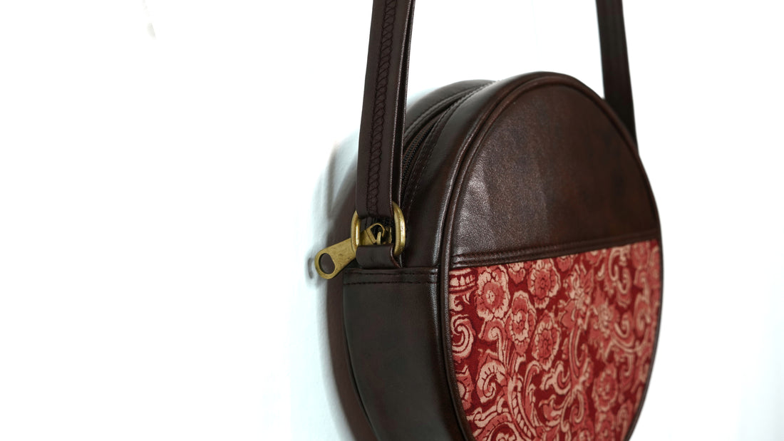 Crimson Cycle Round Sling Bag
