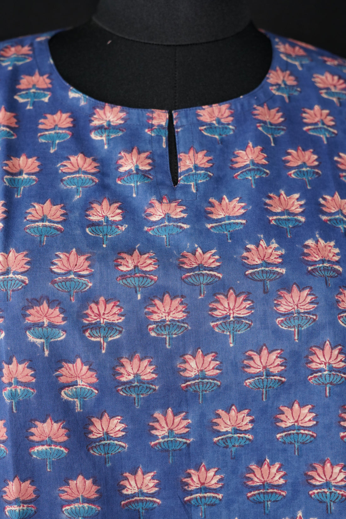 Shafali Hand BlockPrint Cotton Long Kurta