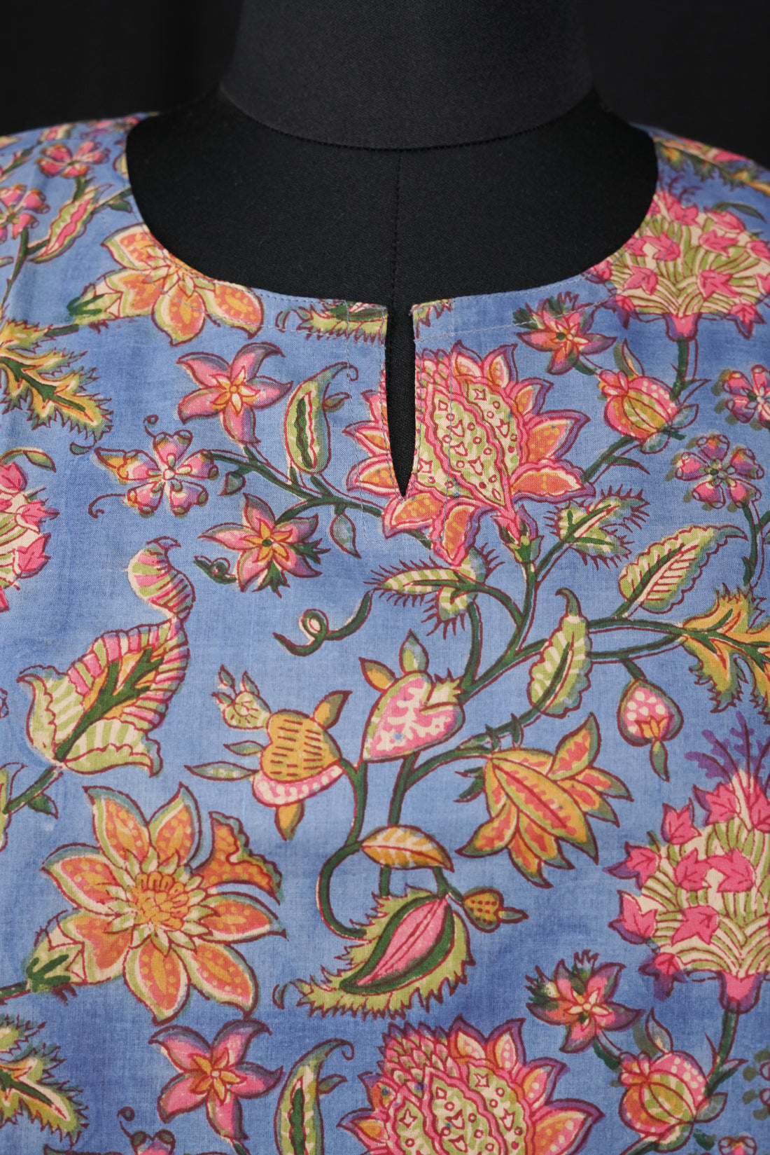 Mahi Hand BlockPrint Cotton Short Kurti