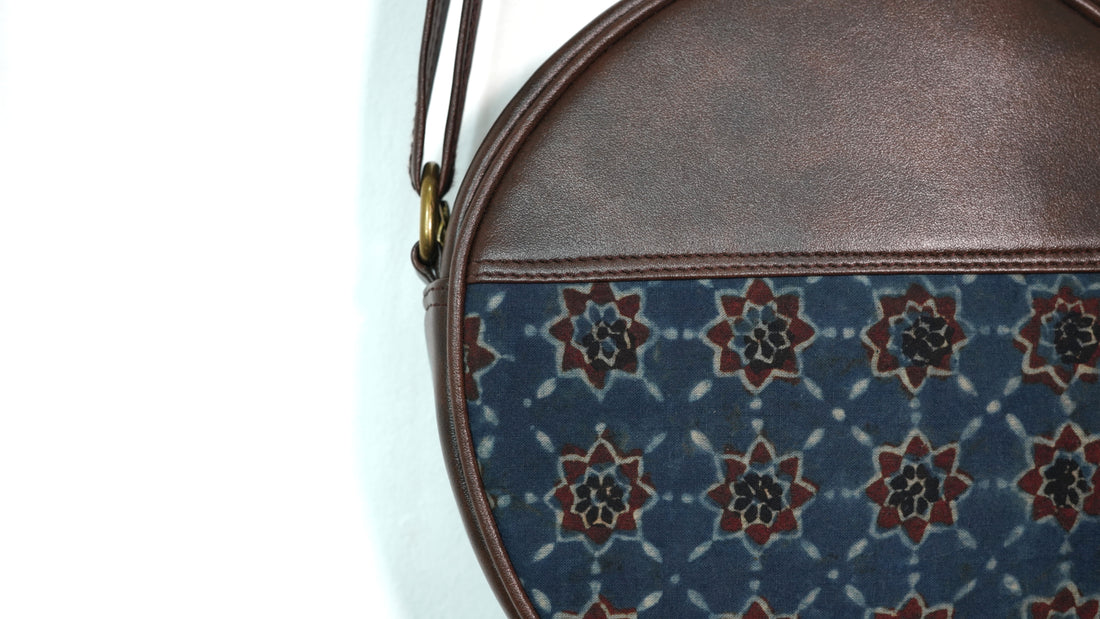 Indigo Orbit Crossbody Round Sling Bag
