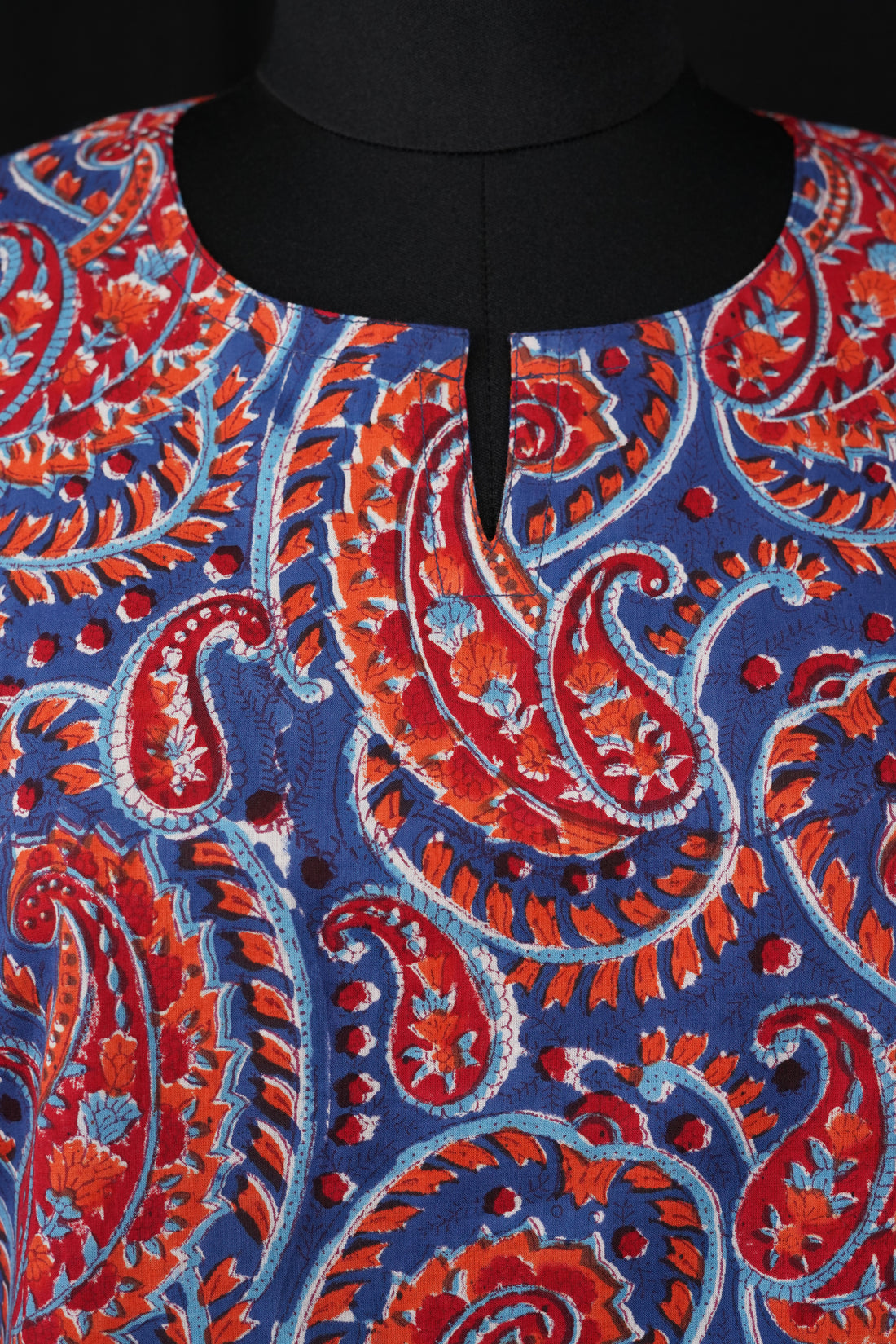 Feroza Hand BlockPrint Cotton Short Kurti