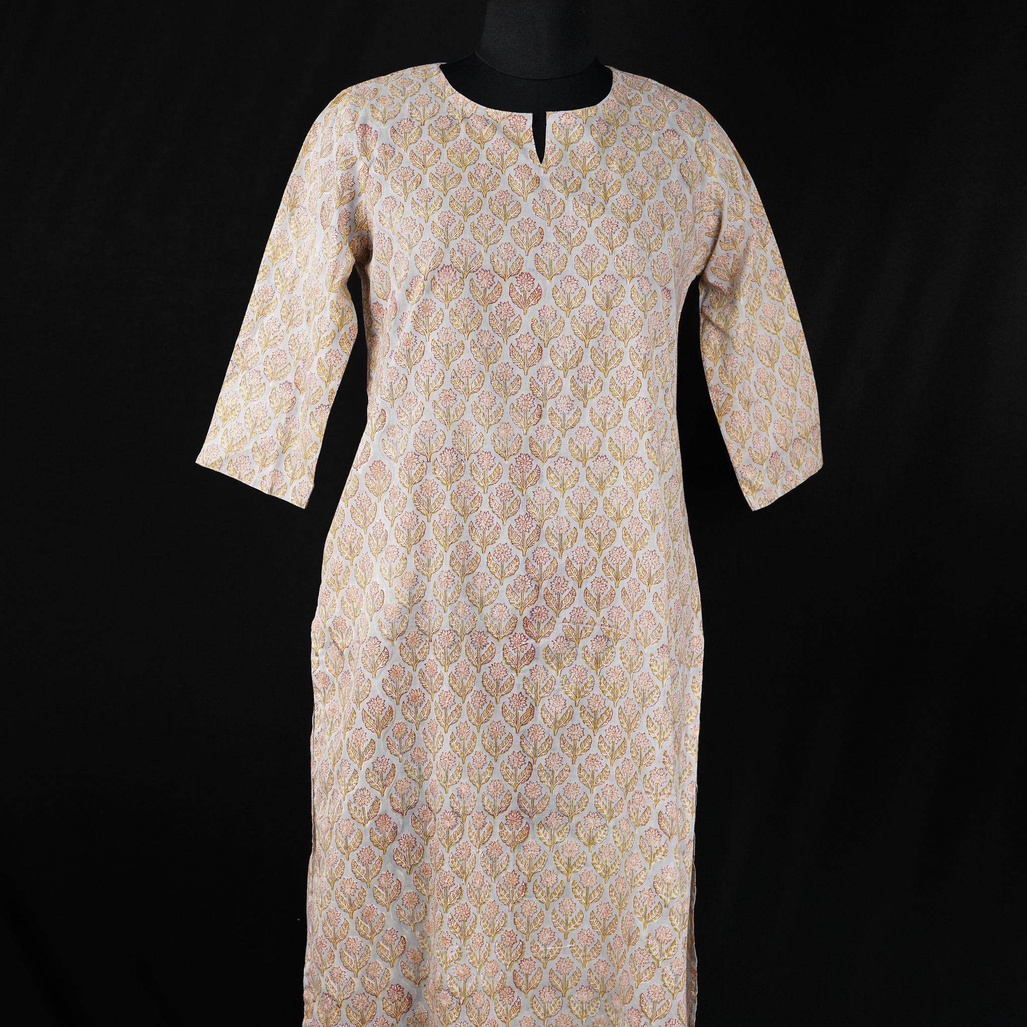 Sumbul Hand BlockPrint Cotton Long Kurta