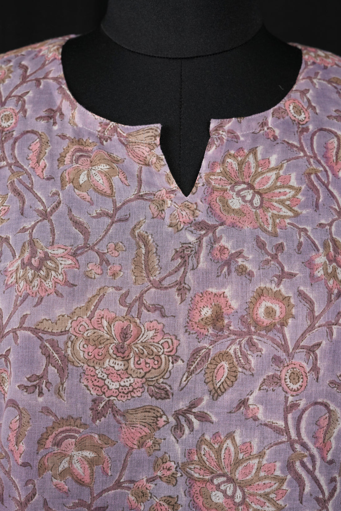 Rooh Hand BlockPrint Cotton Short Kurti