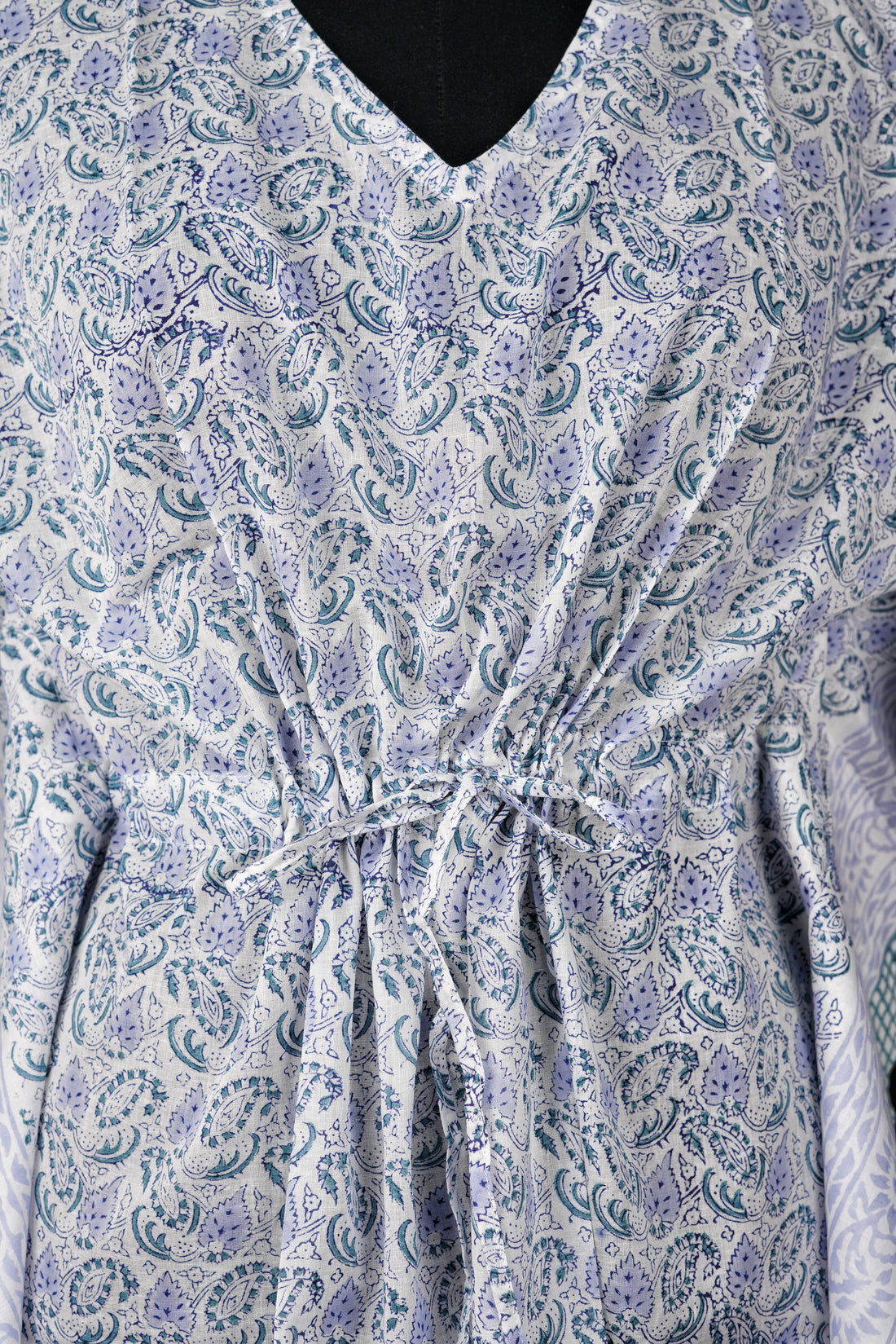 Gyra Hand Block Print Mul Cotton Short Kaftan
