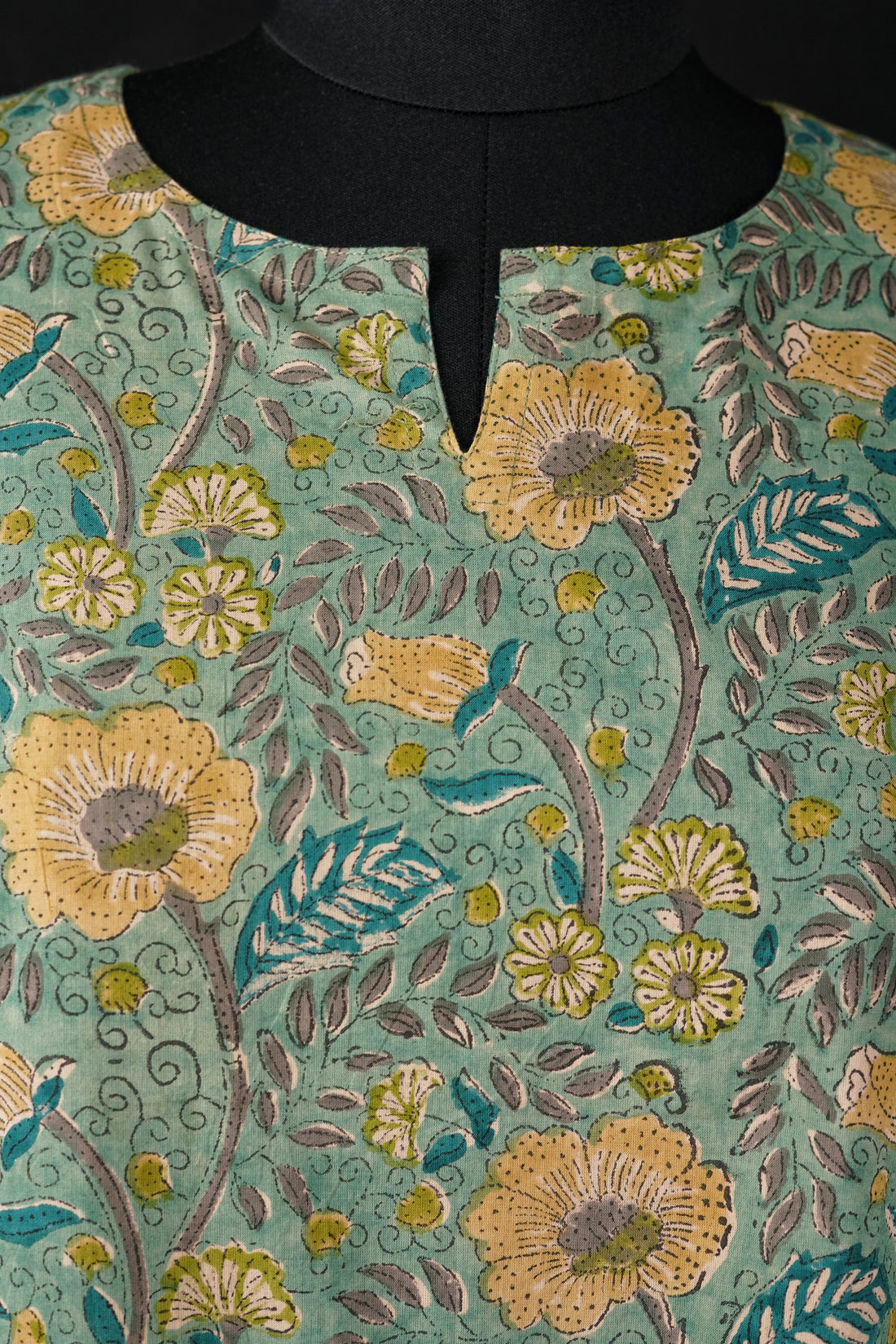 Tamiya Bloom Hand BlockPrint Cotton Long Kurta
