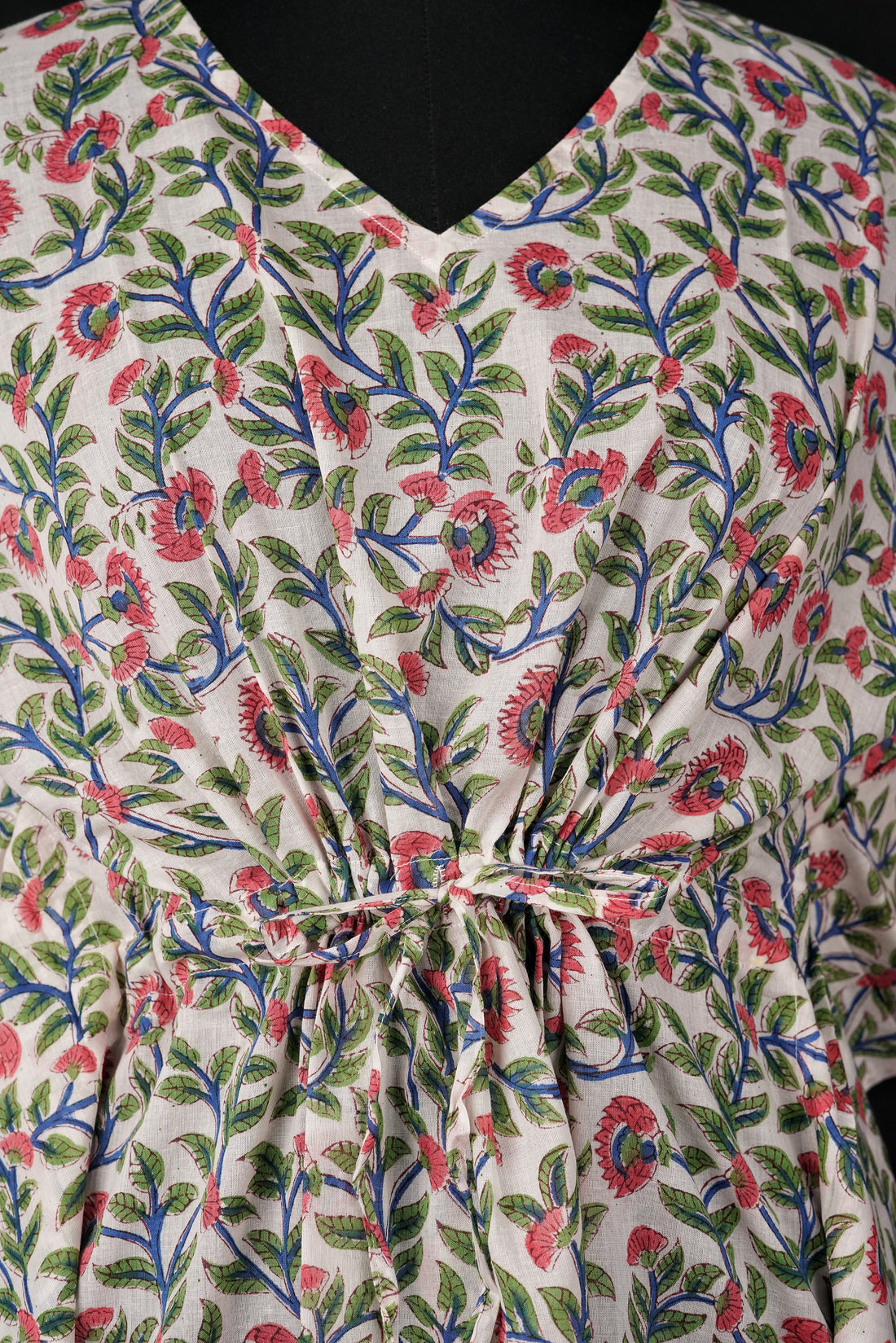 Mehroo Hand Block Print Mul Cotton Short Kaftan